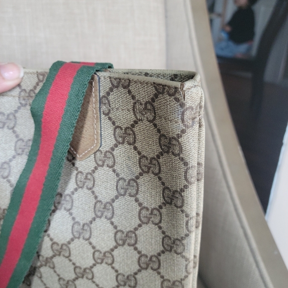 Authentic Gucci vintage GG canvas tote bag 003.261.1102 (D21) - Picture 3 of 13